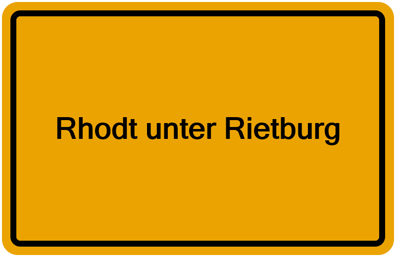 Handelsregisterauszug Rhodt unter Rietburg